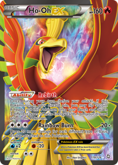 Ho-Oh-EX card for Dragons Exalted