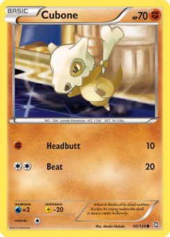 Cubone card for Dragons Exalted
