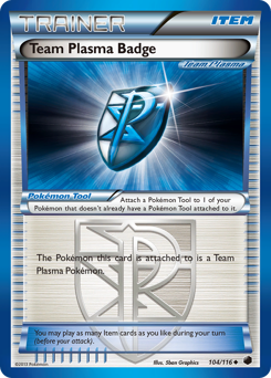 Team Plasma Badge card for Plasma Freeze
