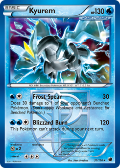 Kyurem card for Plasma Freeze