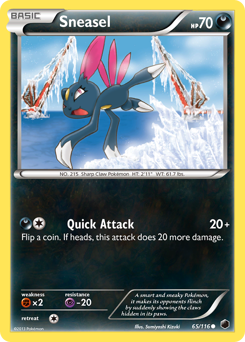 Sneasel card for Plasma Freeze