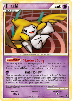 Jirachi card for Call of Legends