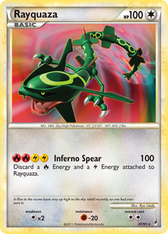 Rayquaza card for Call of Legends