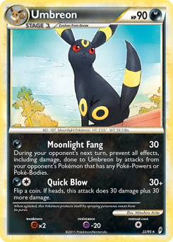 Umbreon card for Call of Legends
