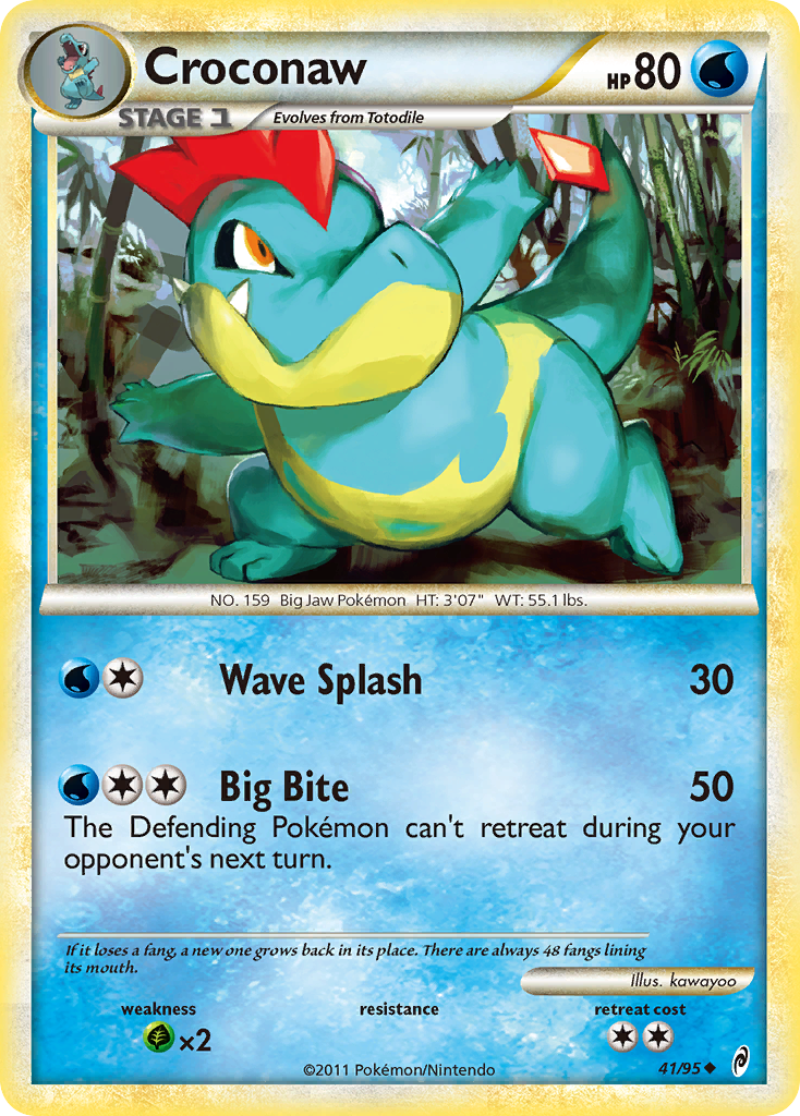 croconaw pokemon card value CROCONAW 1ST EDITION POKEMON CARD 32/111 NEO GENESIS NON HOLO NP NM-