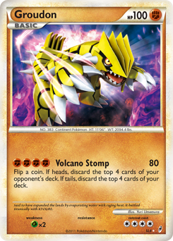 Groudon card for Call of Legends