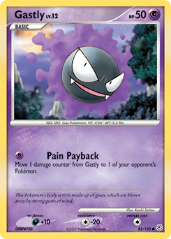 Gastly card for Diamond & Pearl