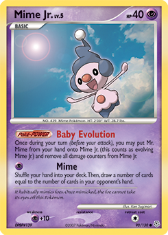 Mime Jr. card for Diamond & Pearl