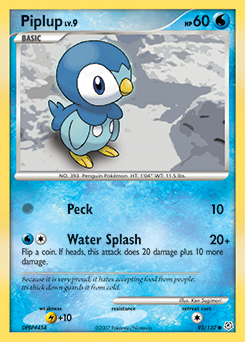 Piplup card for Diamond & Pearl