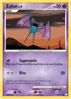 Zubat card for Mysterious Treasures