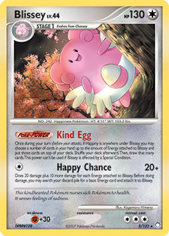 Blissey card for Mysterious Treasures