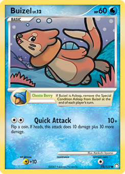Buizel card for Mysterious Treasures