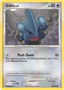 Gible card for Mysterious Treasures