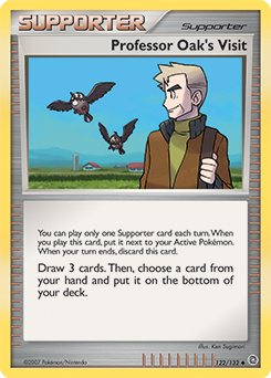 Professor Oak’s Visit card for Secret Wonders