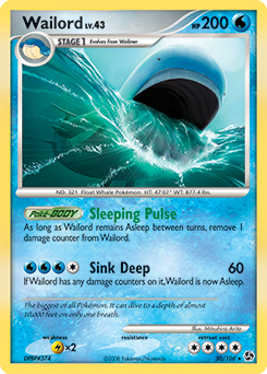 Wailord card for Great Encounters
