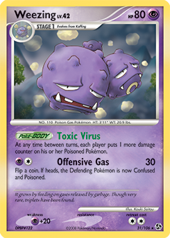 Weezing card for Great Encounters