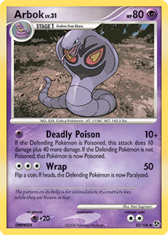 Arbok card for Great Encounters