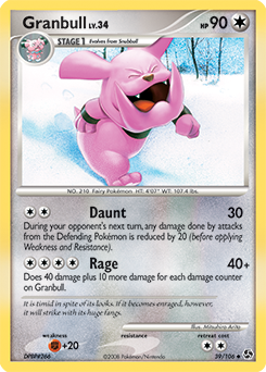 Granbull card for Great Encounters