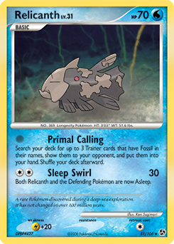 Relicanth card for Great Encounters