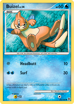 Buizel card for Great Encounters