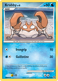 Krabby card for Great Encounters