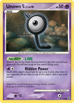 Unown L card for Great Encounters