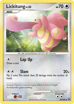 Lickitung card for Majestic Dawn