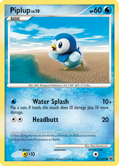 Piplup card for Majestic Dawn