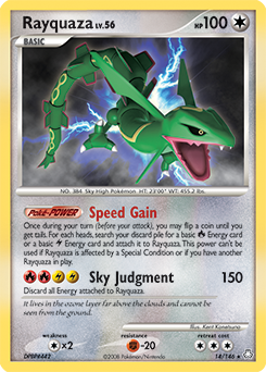 Rayquaza card for Legends Awakened