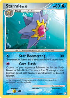 Starmie card for Legends Awakened