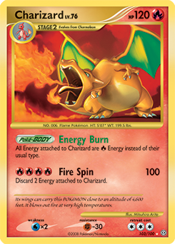 Charizard card for Stormfront