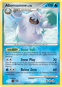 Abomasnow card for Stormfront