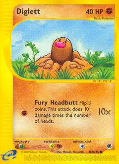 Diglett card for Expedition Base Set