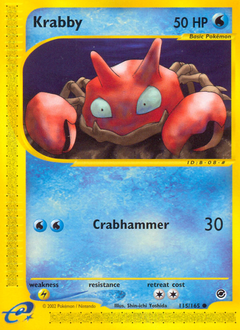Krabby card for Expedition Base Set