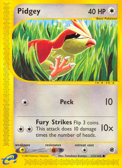 Pidgey card for Expedition Base Set