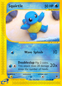 Squirtle card for Expedition Base Set