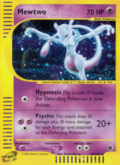 Mewtwo card for Expedition Base Set