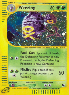 Weezing card for Expedition Base Set