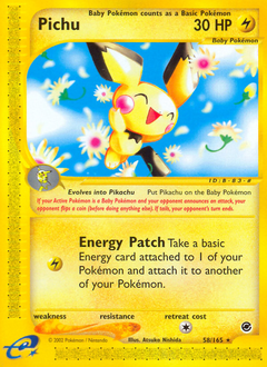 Pichu card for Expedition Base Set