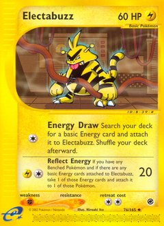 Electabuzz card for Expedition Base Set