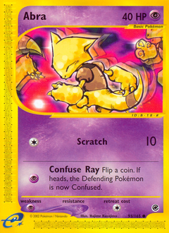 Abra card for Expedition Base Set