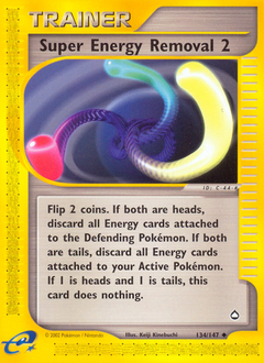 Super Energy Removal 2 card for Aquapolis