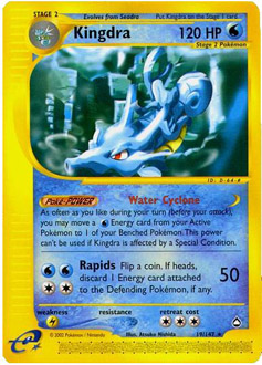 Kingdra card for Aquapolis
