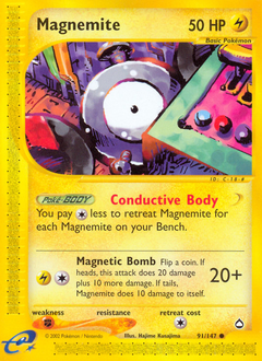 Magnemite card for Aquapolis