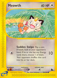 Meowth card for Skyridge