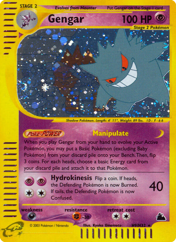 Checklist Gengar - Pokemon EX