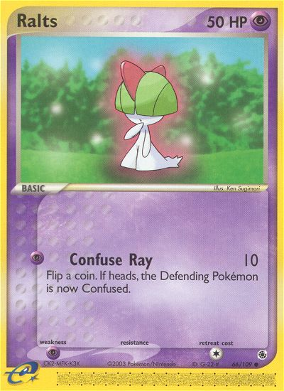 Ralts 66/109 [reversed holofoil] Pokémon kaart