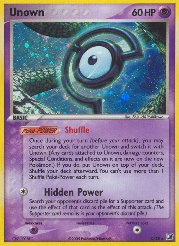 Unown · Unseen Forces (UF) #D ‹ PkmnCards