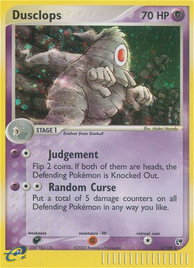 Dusclops 4/100 [reversed holofoil] Pokémon kaart