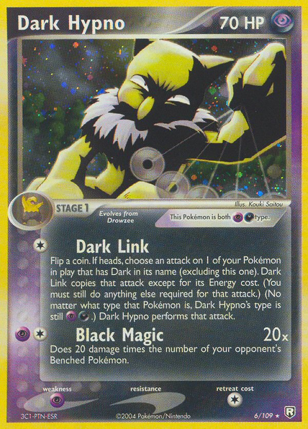 Dark Hypno 6/109 [holofoil] Pokémon kaart